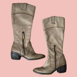 Vintage Western Leather Boots – Super Comfy Festival-Ready (Size 8)